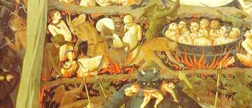 Giudizio Universale, Beato Angelico, particolare. Firenze, Museo San Marco